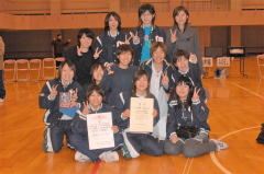 女子準優勝の帯畜大